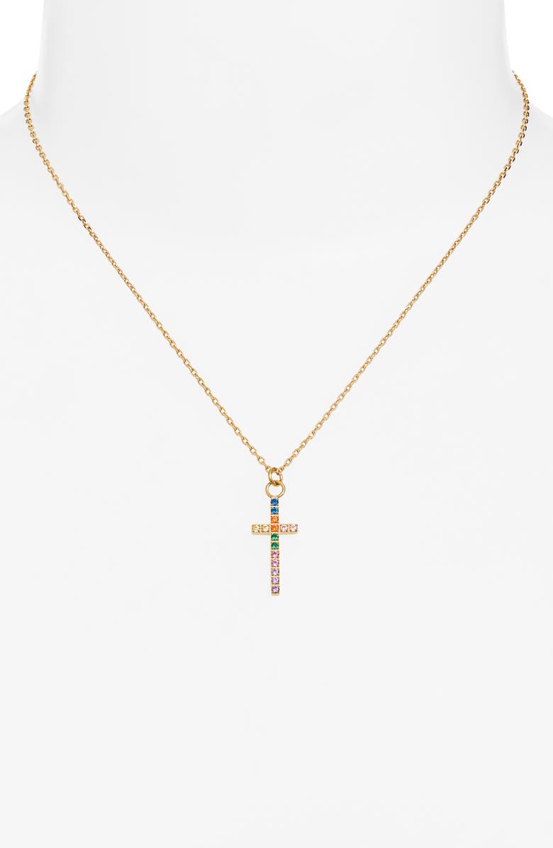 Crystal Cross Pendant Necklace | More Colors Available