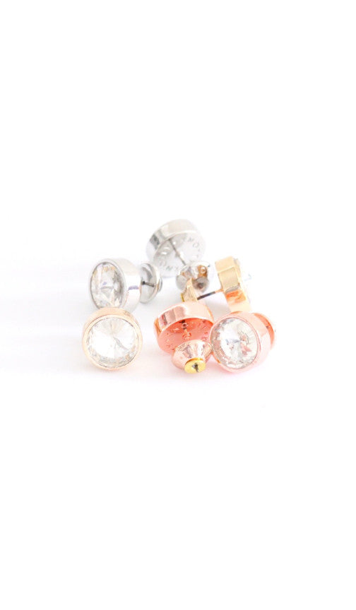 Lizzy Crystal Statement Stud Earrings | More Colors Available