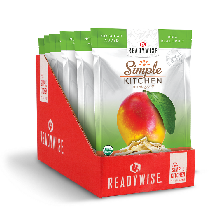 Organic Simple Kitchen Mango Emergency Food Travel 6 Pack