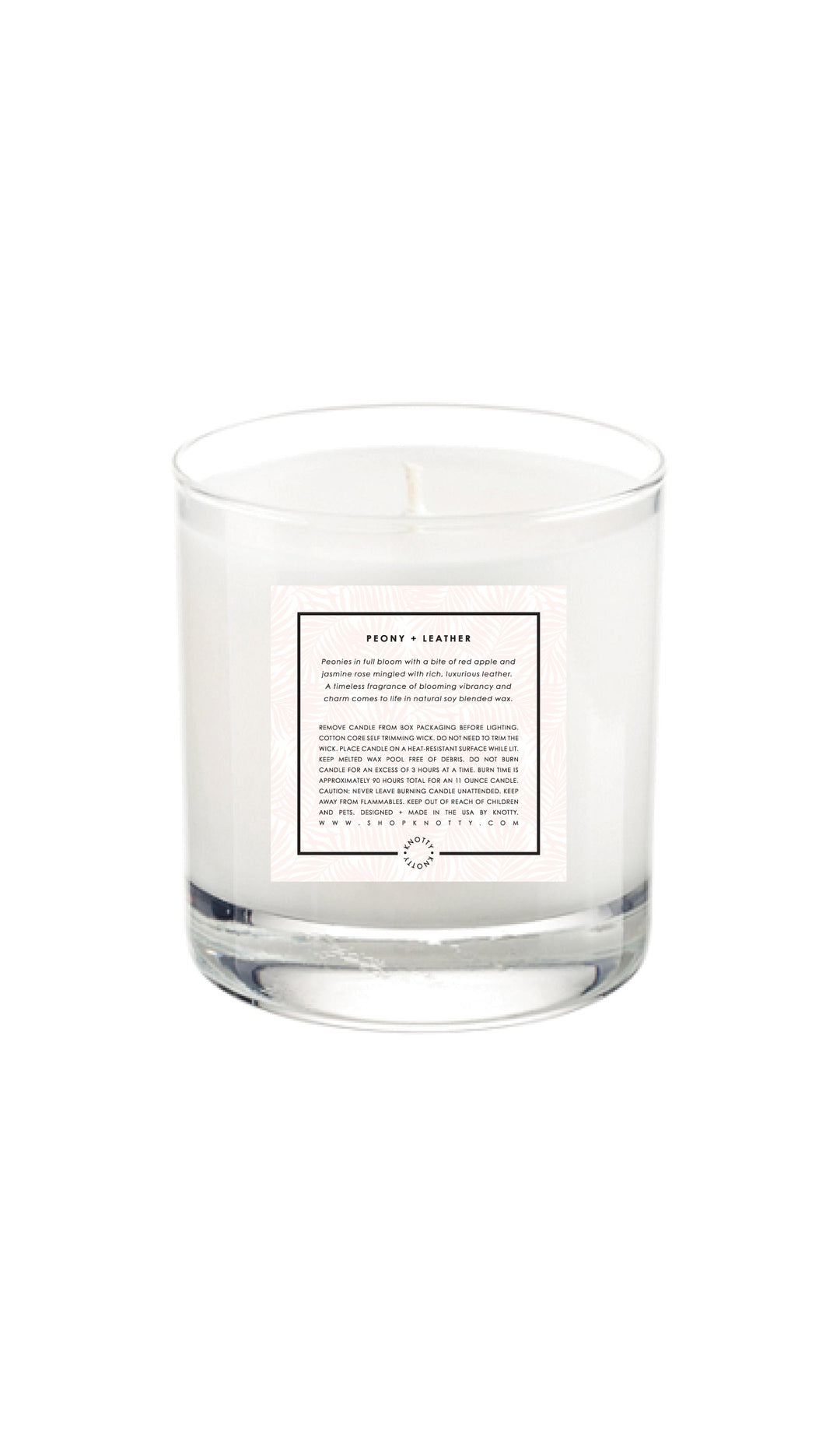 Soy Candle | Peony + Leather