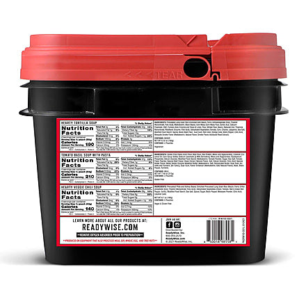 48 Serving Emergency Soup Grab and Go Bucket