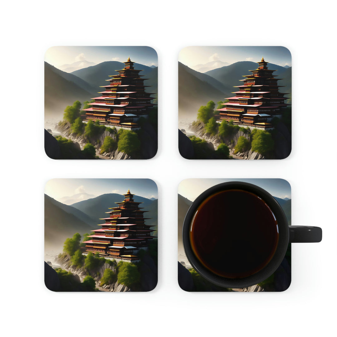 Bhutan Corkwood Coaster Set