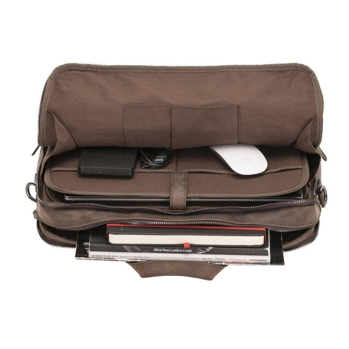 Thasos Leather Laptop Bag