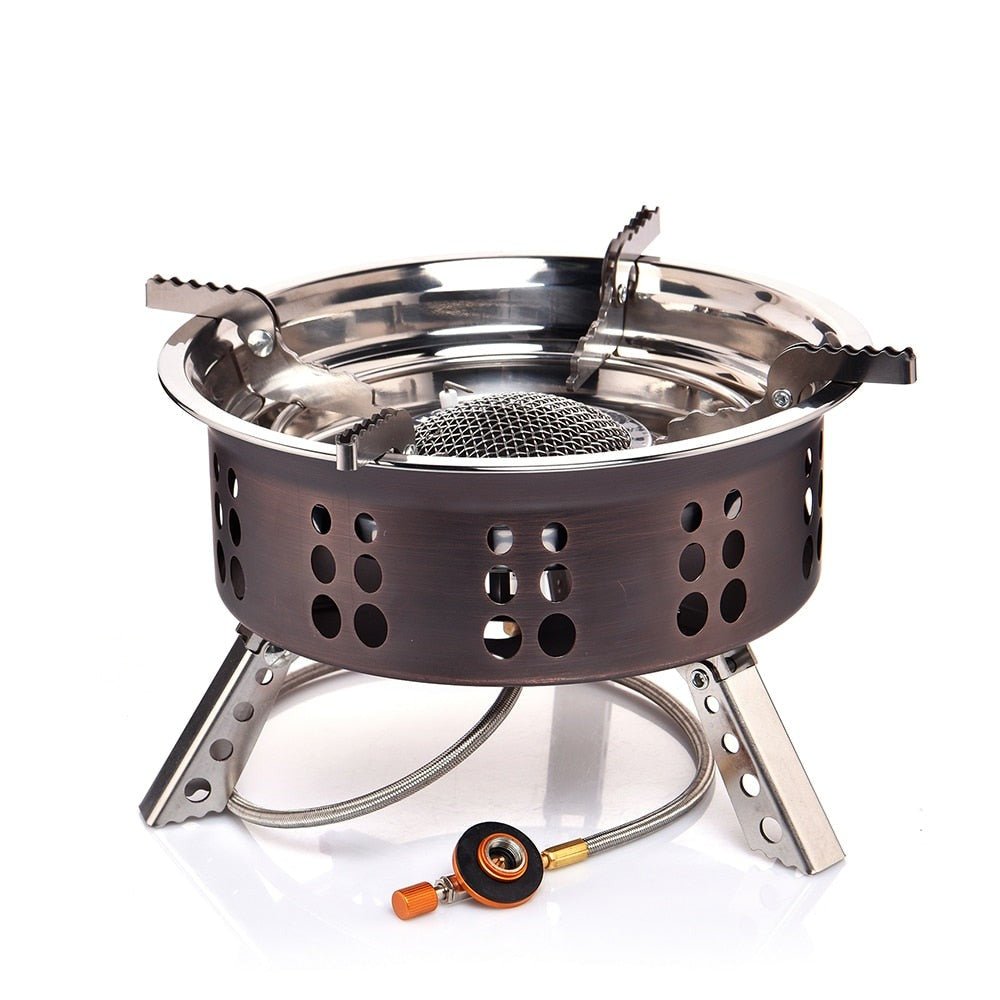 Camping 3500W Gas Stove Heater Tourist Burner Outdoor Picnic Kitchen Equipment Supplies Survival Furnace Cooking BBQ