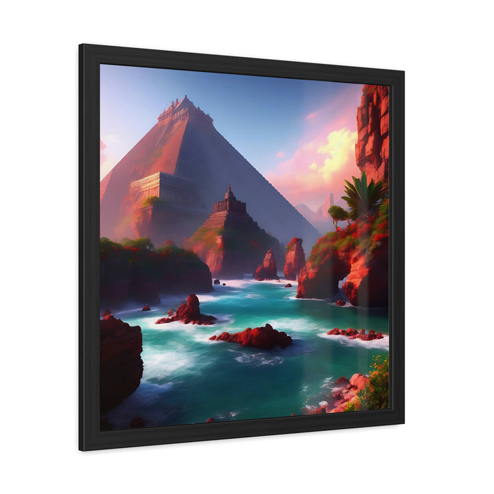 Mexico Artistic Framed Posters | Beautiful Scenery | Temple Fine Wall Art