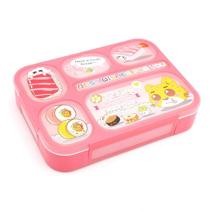 Child Lunch Box High Capacity Tableware Food Container Travel Hiking Camping Office School Leakproof Portable Bento Box 1000ML
