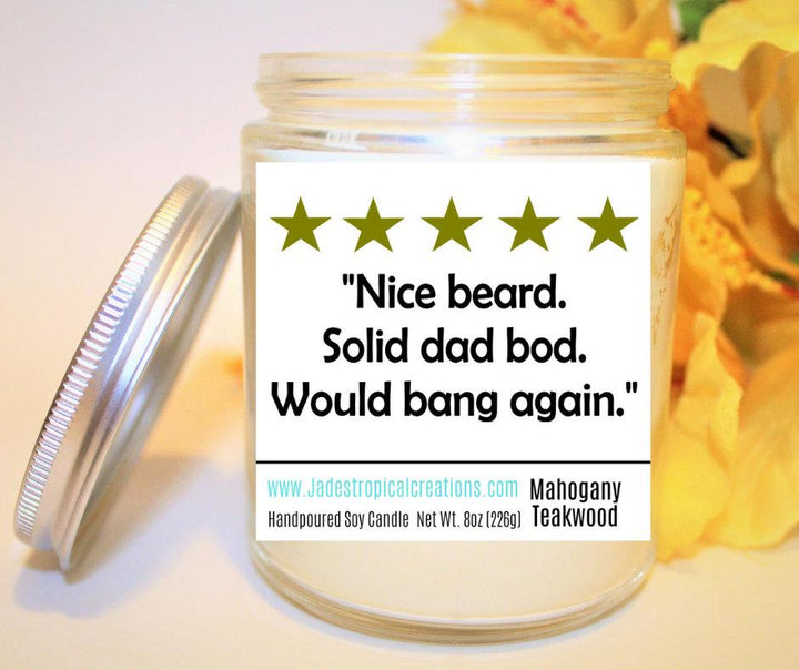 Dad Bod Would Bang Again Candle