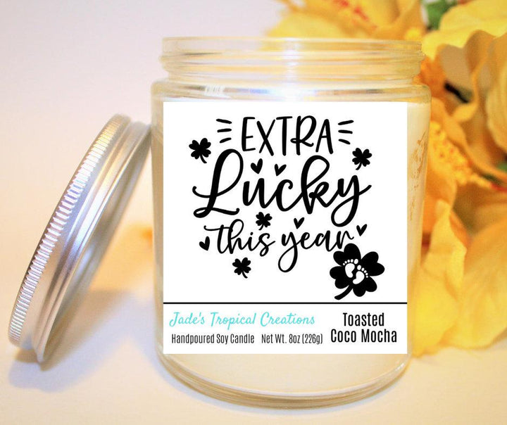 Extra Lucky Pregnancy Announcement Candle