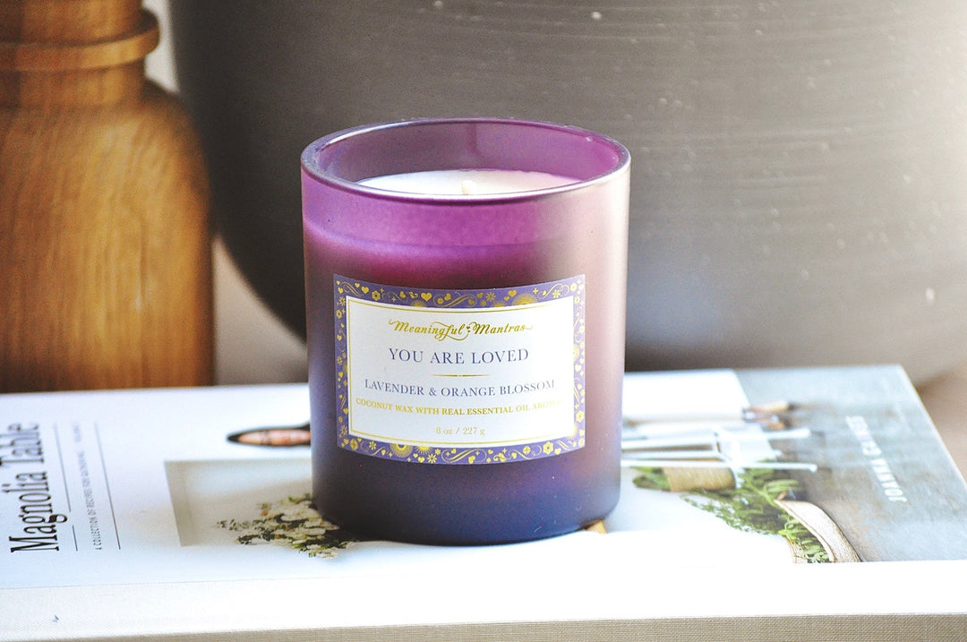 You Are Loved Lavender & Orange Blossom 8.1 oz candle