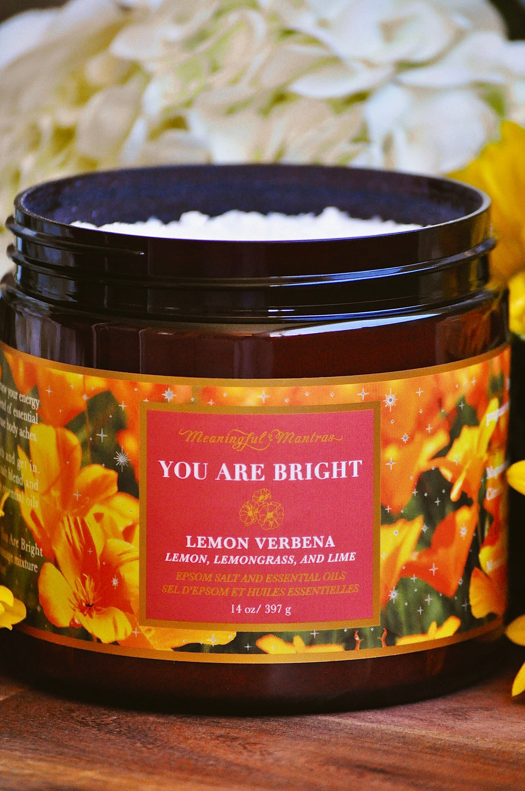 You Are Bright Lemon Verbena 14oz Epsom Salt