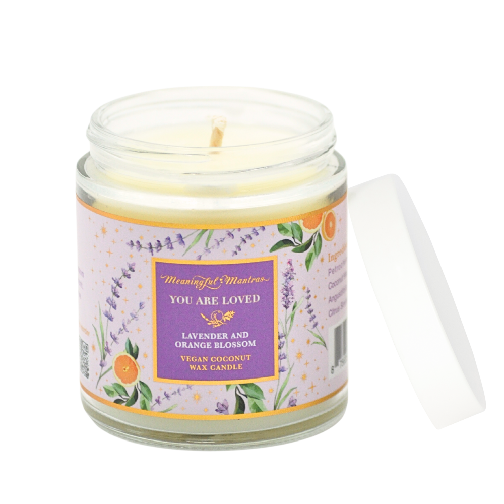 You Are Loved Lavender & Orange Blossom 4oz Candle-0