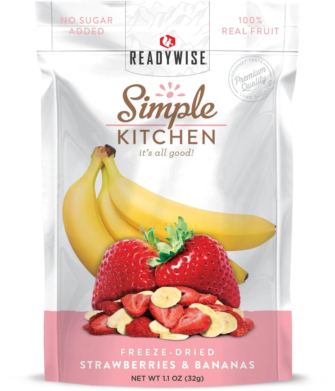 Freeze-Dried Strawberries & Bananas - 6 Pack Gluten Free Vegetarian