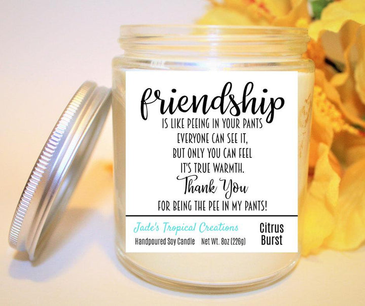 Funny Friendship Candles