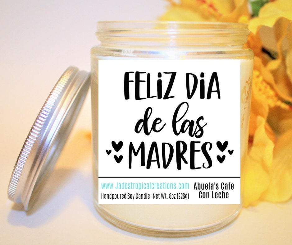 Feliz Dia De Las Madres Mom Candle