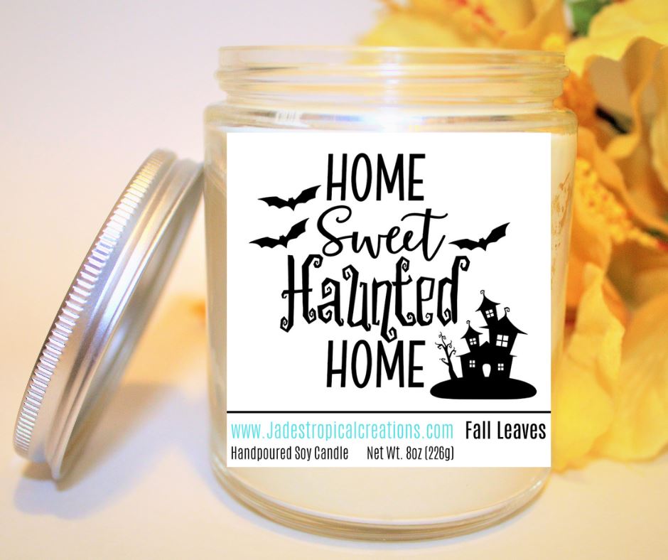 Halloween Haunted House Candle