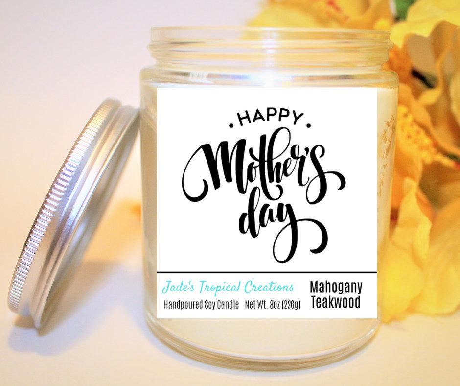 Happy Mother's Day Mom Candle