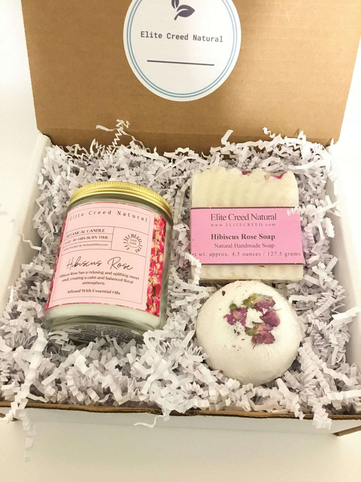 Hibiscus Rose Candle Gift Set-1