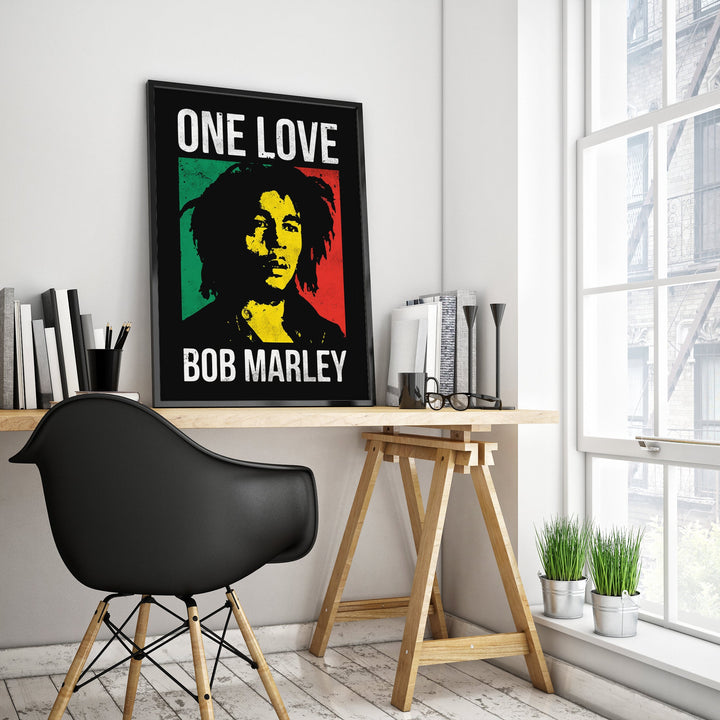 ONE LOVE - BOB MARLEY POSTER PRINT