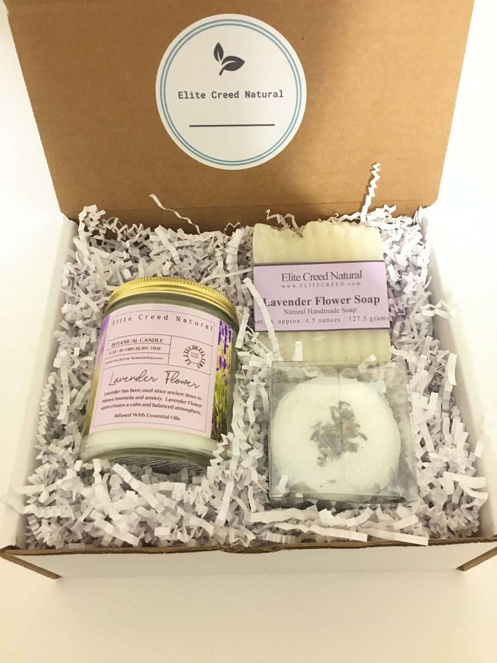 Lavender Flower Candle Gift Set-1