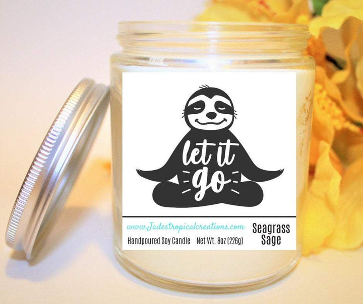 Let It Go Sloth Candle