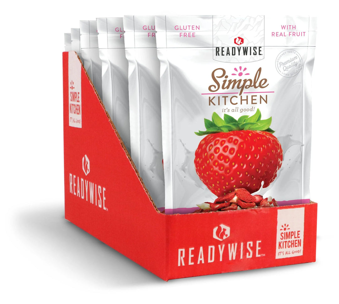 Case Simple Kitchen Strawberries & Yogurt Food Travel 6 Pack Dessert