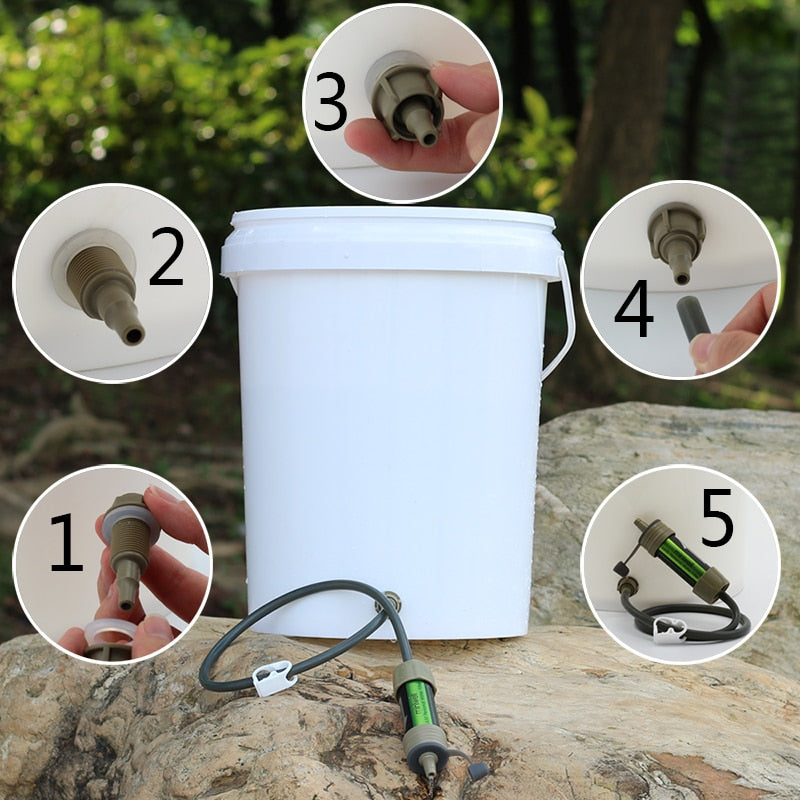 L630 personal camping purification water filter straw for survival or emergency supplies-2