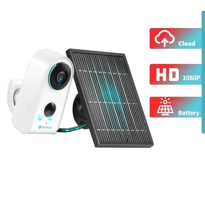 HMDC3MQ 1080P Security IP Camera Wireless Outdoor Night Vision Battery Solar Rechargeable 2-Way Home Surveillance Cam