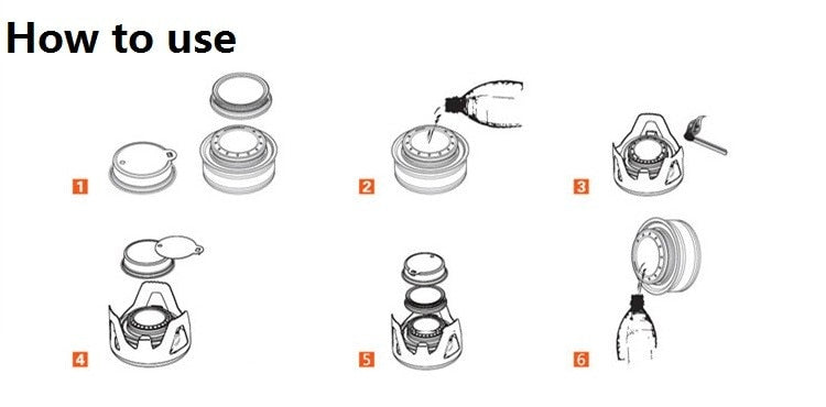 High Quality Outdoor Picnic Stove New Mini Ultra-light Spirit Combustor Alcohol Stove Camping Furnace Camping Portable Folding