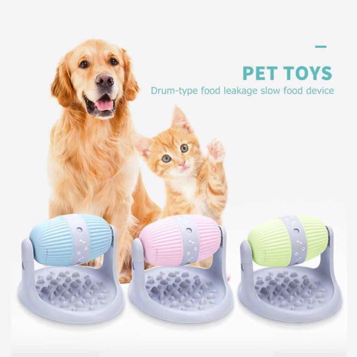 Interactive Tumbler Cat Toys Funny Pet Cylindrical Roller Leakage Food Container Cat Slow Leaking Food Puppy IQ Training Toys