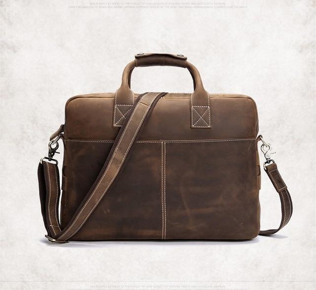 The Welch Briefcase | Vintage Leather Messenger Bag