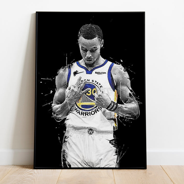 STEPH CURRY - GOLDEN STATE WARRIORS PRINT