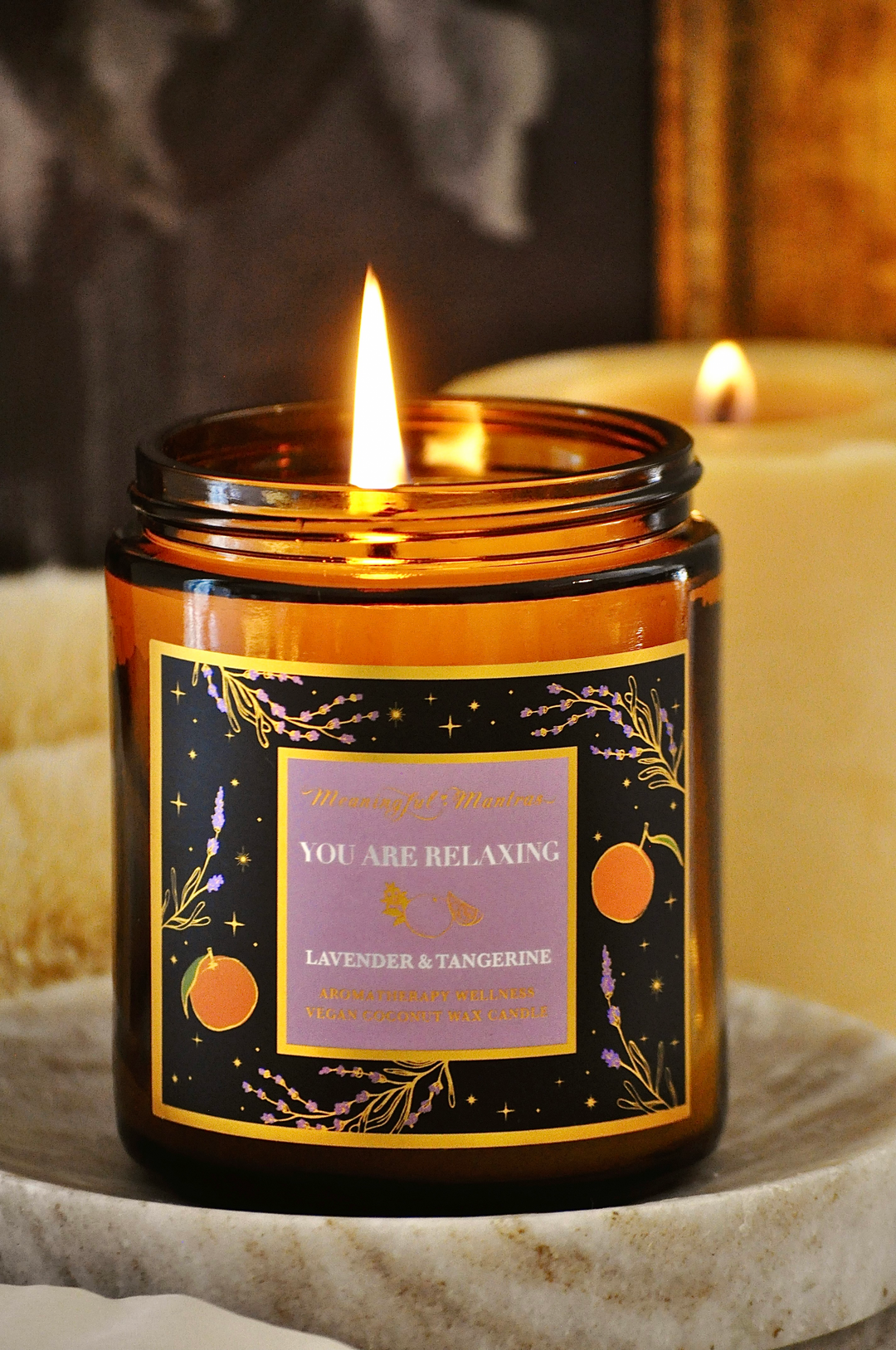 You Are Relaxing Lavender & Tangerine 8oz Candle