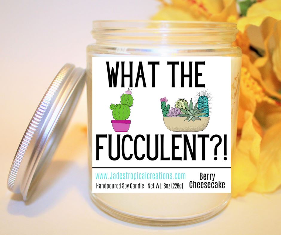 What The Fucculent Cactus Candle